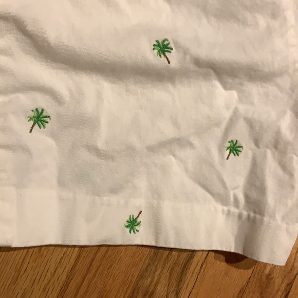 White Shorts with Palm Trees - Picture 8 of 11